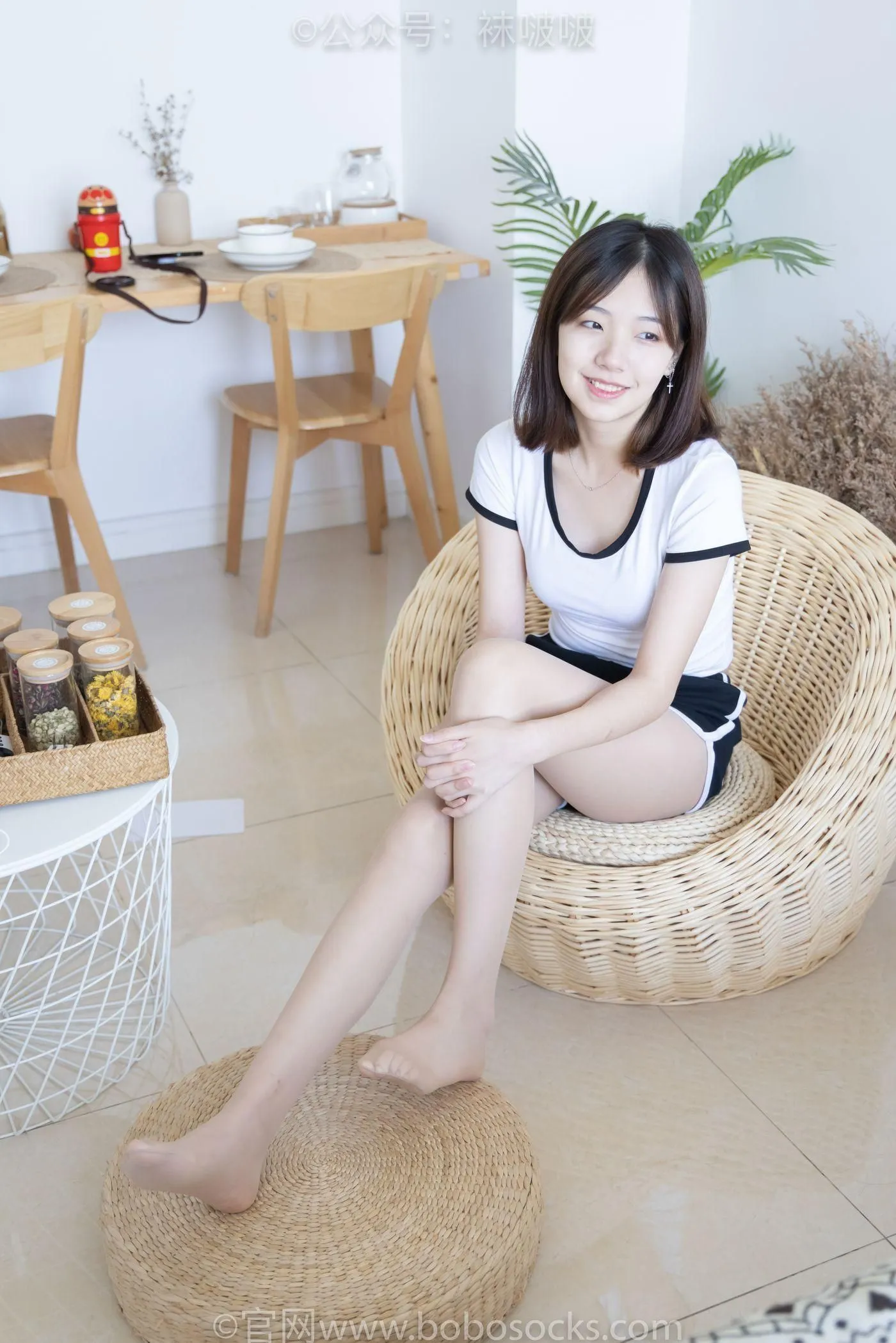 [BoBoSocks袜啵啵]NO.026 小甜豆-体操服、空军一号、白棉袜、肉丝 [149P]插图1